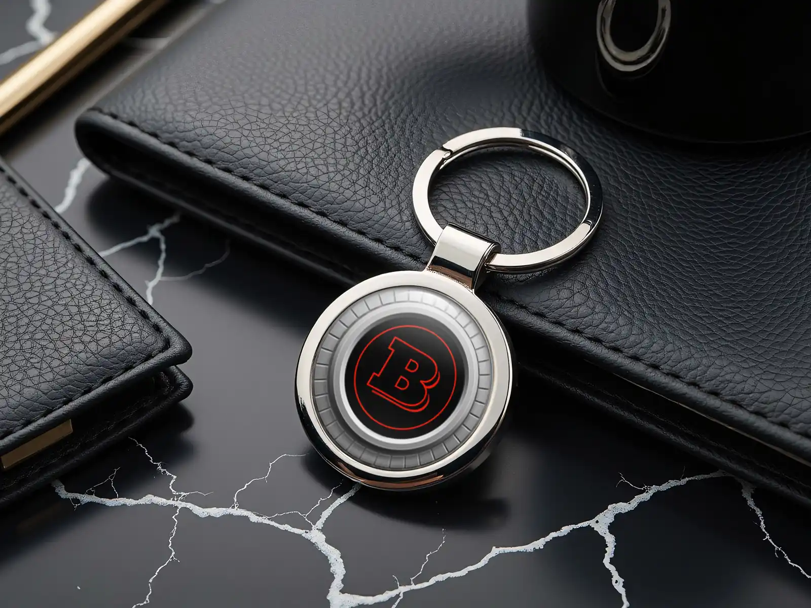 Brabus Anneau Clé Animal Perso Acier Premium
